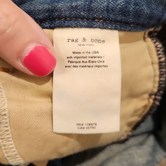 High rise, straight leg Rag & bone distressed jeans size 29! - Picture 8 of 16